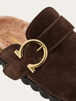 Ferragamo Gancini clog with rippled sole detail - Image 3